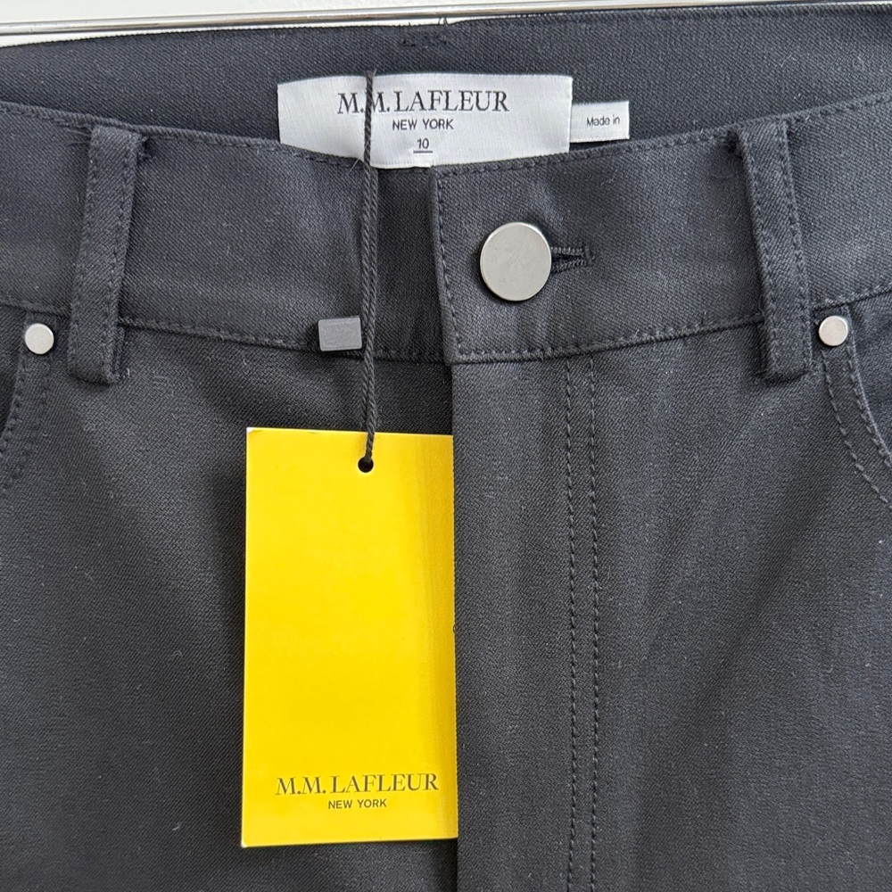 MM. LaFleur Women's Straight Leg Jeans in Black - Picture 3 of 4